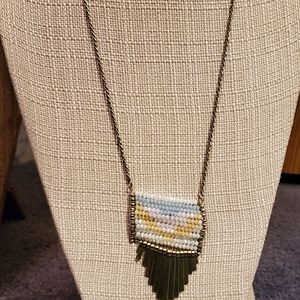 Gold beaded necklace